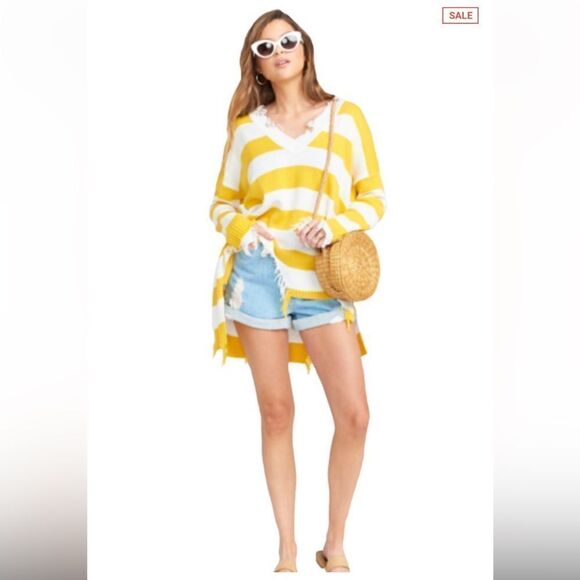 Mumu Delphina Distressed Sweater Destroyed S - Picture 3 of 9